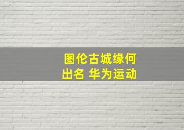 图伦古城缘何出名 华为运动